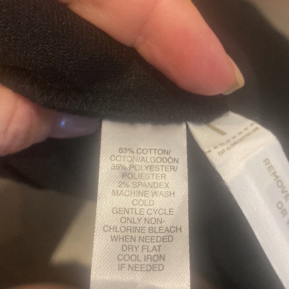 Ann Taylor LOFT; black ponte knee length dress. Gently worn. Great condition. - Picture 6 of 6